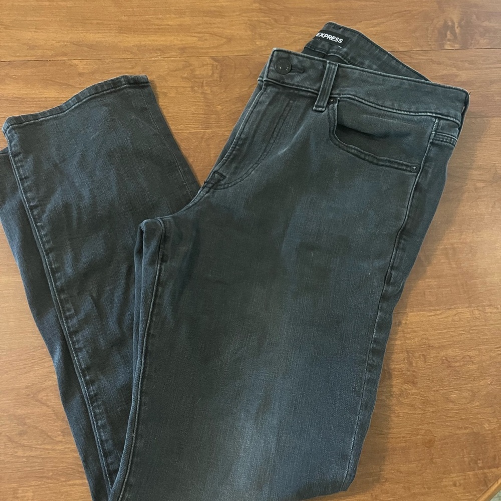 Express Charcoal Denim Jeans